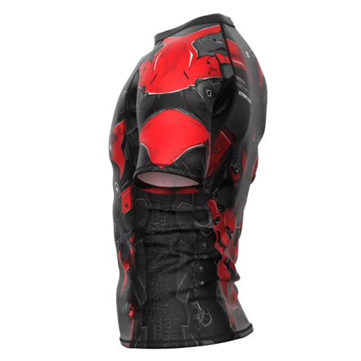 Extreme Hobby | IRON FORCE Men's Short Sleeve Rashguard - Red