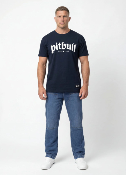 Koszulka PIT BULL O'SIDE - granatowy