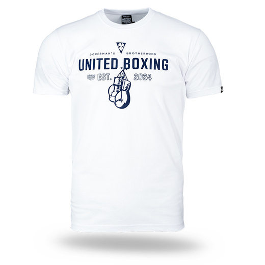 Koszulka T-shirt Dobermans Aggressive "United Boxing" TS337 - biała