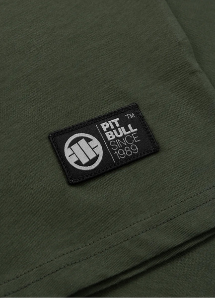 Koszulka męska PIT BULL "PARA BELLUM" - ciemny zielony