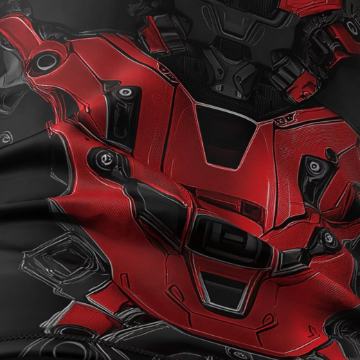 Extreme Hobby | IRON FORCE Men's Short Sleeve Rashguard - Red