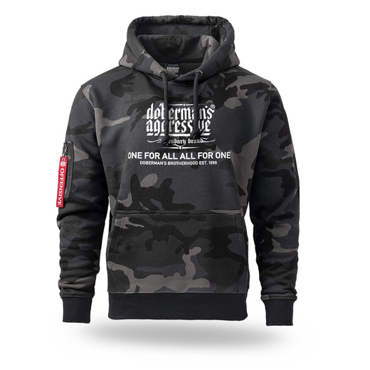 Bluza z kapturem Dobermans Aggressive "LEGANCY BKK403" - moro