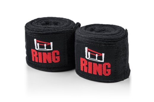 Boxing bandage RING 3.5m boxing wraps - black