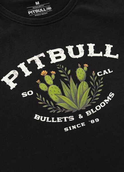 Koszulka damska PIT BULL "BULLETS & BLOOMS" - czarny