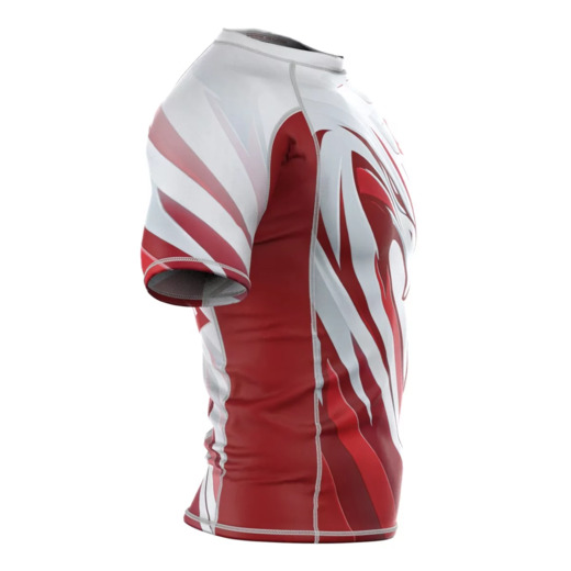Short sleeve rashguard męski Extreme Hobby | POLSKA ULTIMATE - biały