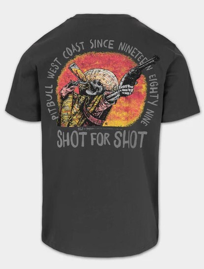 PIT BULL &quot;SHOT FOR SHOT&quot; Men&#39;s T-Shirt - Graphite