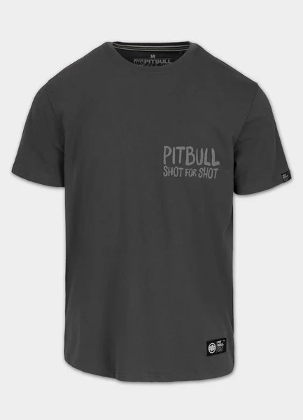 PIT BULL &quot;SHOT FOR SHOT&quot; Men&#39;s T-Shirt - Graphite