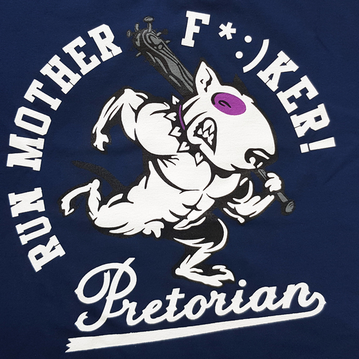 T-shirt Pretorian "Run motherf*:)ker!" - navy blue