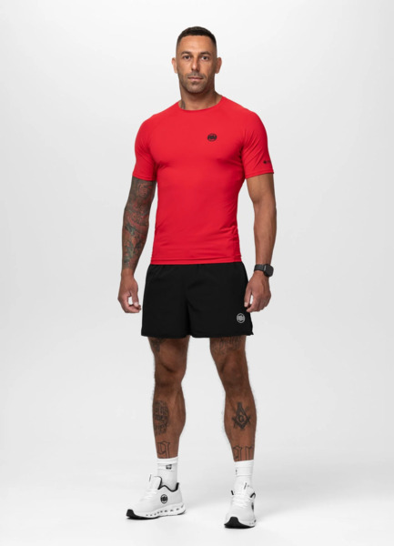Rashguard męski PIT BULL Runway Performance - czerwony