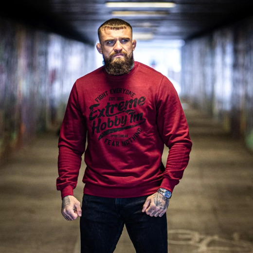 Extreme Hobby "WHEEL" Classic Sweatshirt - Burgundy
