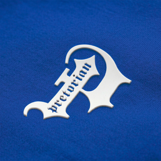 Koszulka polo Pretorian Line "P" 3D - niebieska
