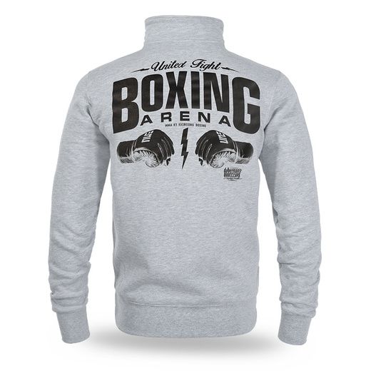 Bluza rozpinana Dobermans Aggressive "BOXING ARENA BCZ393" - szara