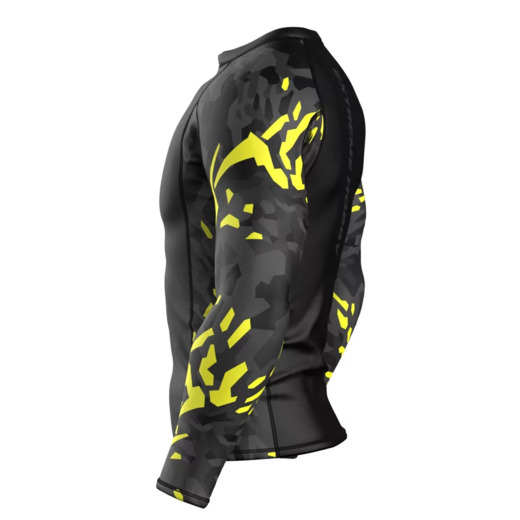 Longsleeve rashguard Extreme Hobby | Black Panther - czarny/żółty