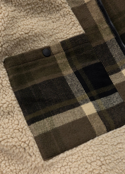 PIT BULL Stein Men's Insulated Flannel Jacket - Dark Sand