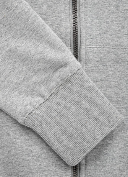 PIT BULL French Terry &quot;Reno&quot; &#39;22 zipped hooded sweatshirt - gray