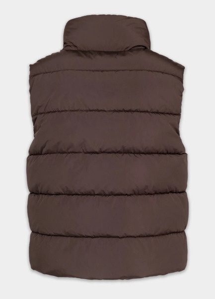 Bezrękawnik pikowany damski PIT BULL "HARRIET" - ciemny brązowy