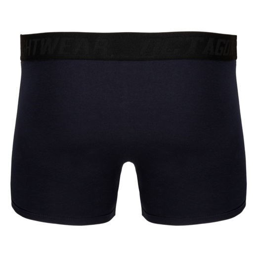 Octagon boxer shorts set of 3 - navy blue / black