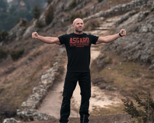 Koszulka T-shirt Dobermans Aggressive "Defence Legion Asgard" TS332 - beżowa