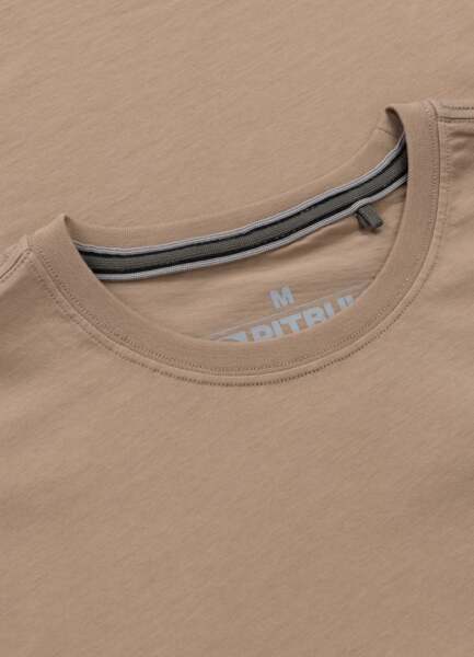 Koszulka męska PIT BULL "DRIVING" - beż