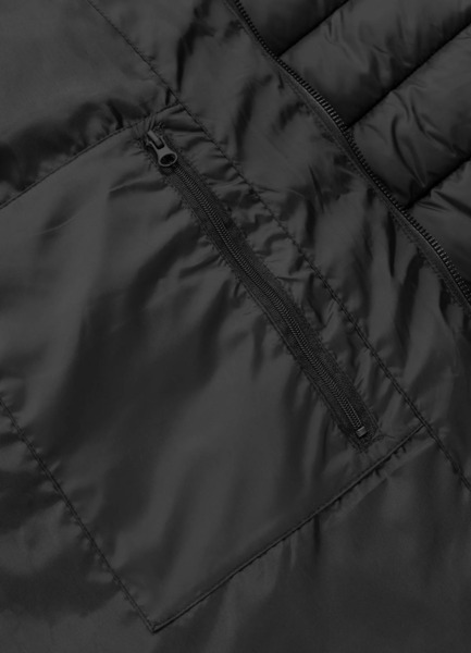 Kurtka zimowa pikowana z kapturem PIT BULL "RUBIO" - czarny