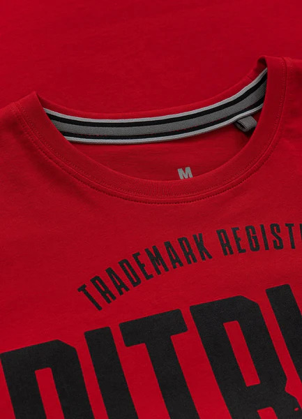 Koszulka męska PIT BULL "SAN DIEGO DOG" - czerwona