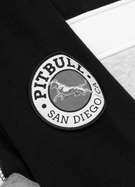 Bluza męska z kapturem PIT BULL "GIBSON" - czarny/szary