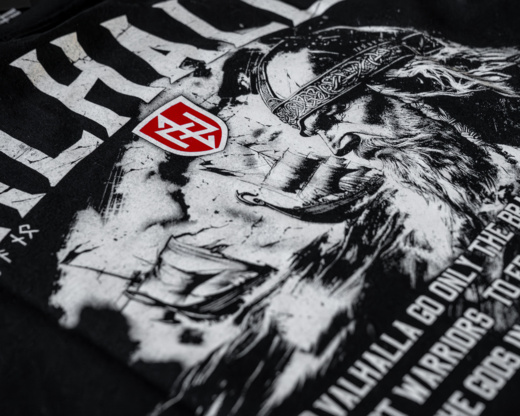 Koszulka T-shirt Dobermans Aggressive "WALHALLA" TS364A - czarna
