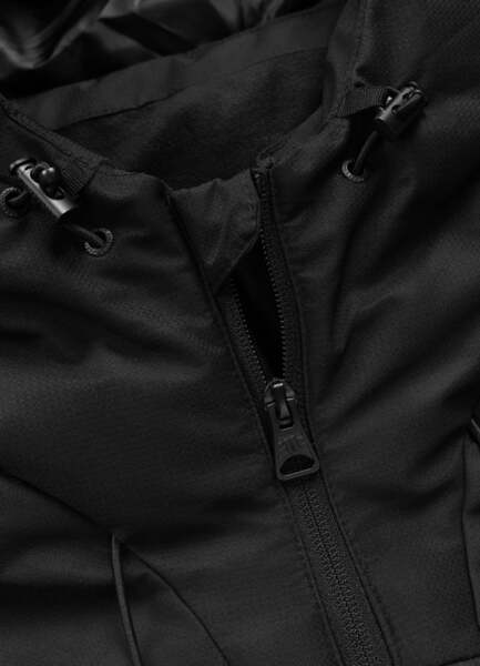 Kurtka zimowa pikowana z kapturem PIT BULL "STANFORD" - czarny