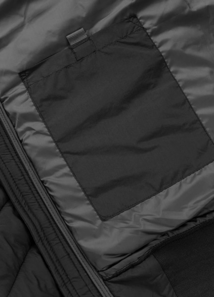 Kurtka zimowa PIT BULL pikowana z kapturem "NAYLOR" - czarny 