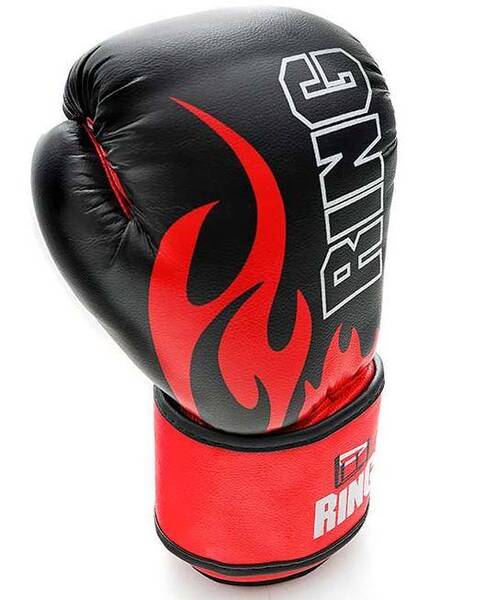 Boxing set for children - 60 cm bag and Ring gloves - black