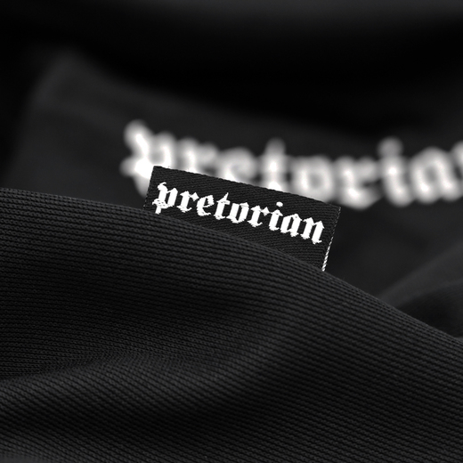 Bluza rozpinana Pretorian "Logo"- czarna