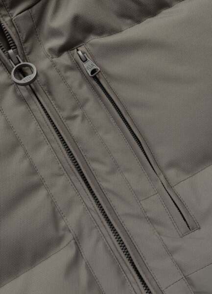 Kurtka zimowa pikowana z kapturem PIT BULL "PATTON" - taupe