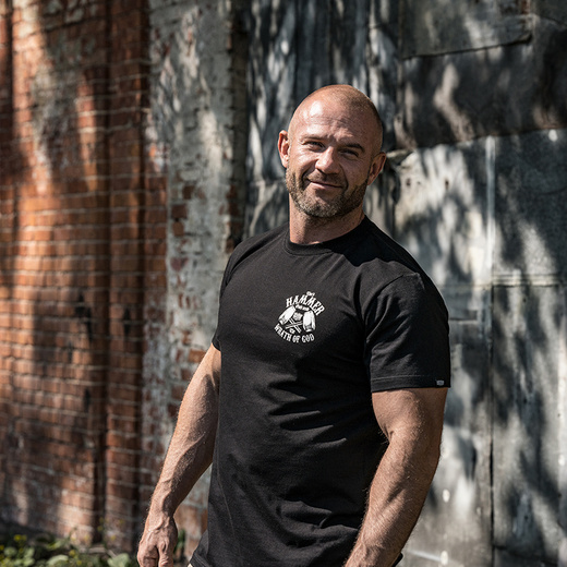 Koszulka T-shirt Dobermans Aggressive "THOR HAMMER" TS298B - biała