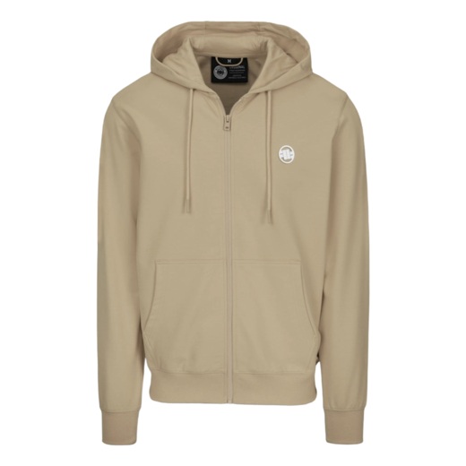 Bluza rozpinana z kapturem PIT BULL "SMALL LOGO NUGGET" - piaskowy