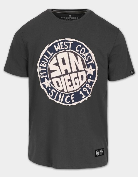 Koszulka męska PIT BULL "SAN DIEGO SUN" - grafitowy