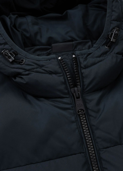 Kurtka zimowa pikowana z kapturem PIT BULL "DILLON" - granatowy