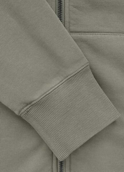 PIT BULL washed &quot;PLANET SURF&quot; zip-up hoodie - gray