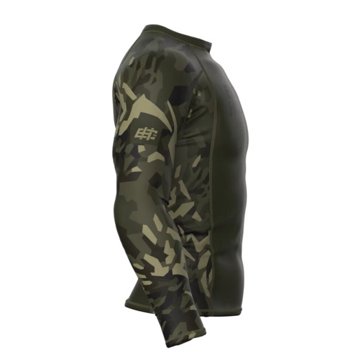  Extreme Hobby Men's Longsleeve Rashguard | JUNGLE PANTHER - Khaki