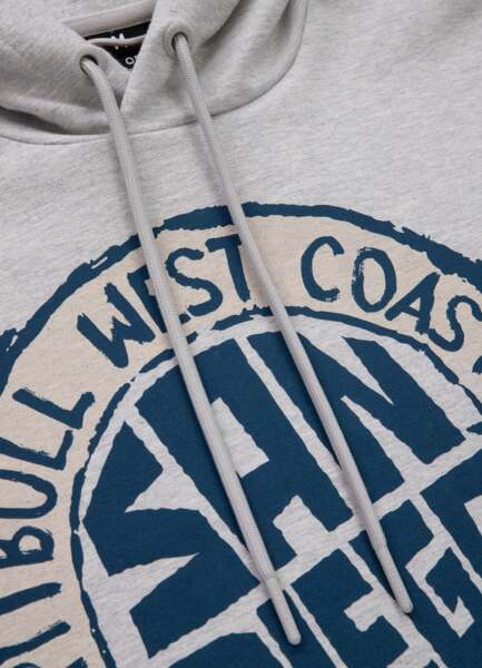 Bluza męska z kapturem PIT BULL "SAN DIEGO SUN" - szary