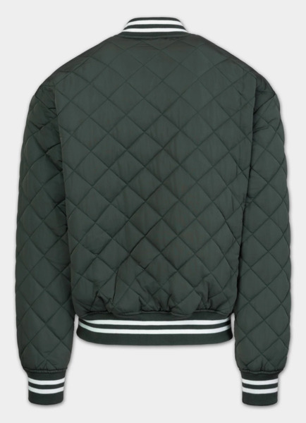 Kurtka pikowana przejściowa bejsbolówka PIT BULL "JUPITER" - ciemny zielony