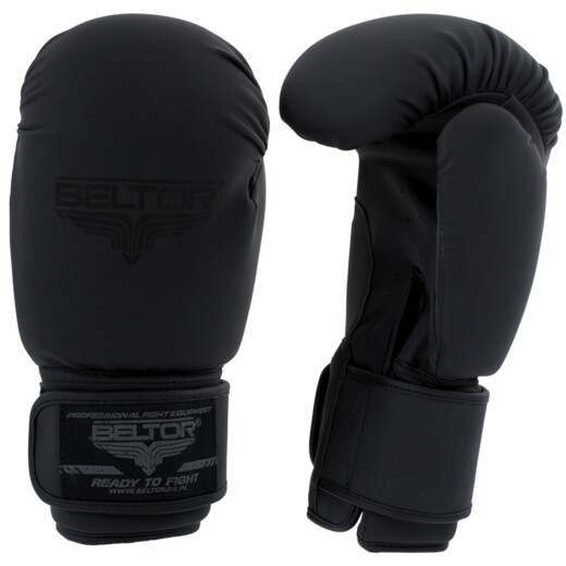 Spartacus Fighter Beltor Boxing Gloves - Black/Black