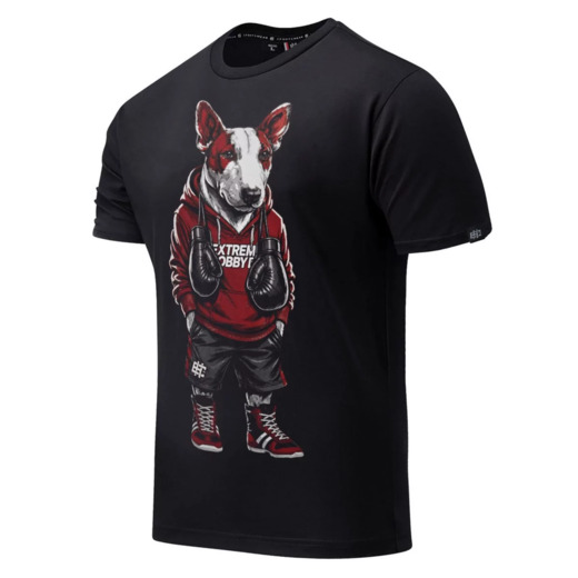 Koszulka T-shirt męski Extreme Hobby "BULLTERIER" - czarny