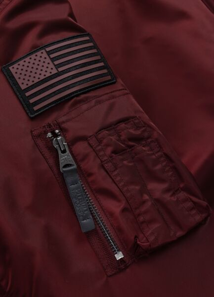 PIT BULL "Encino" winter jacket - burgundy