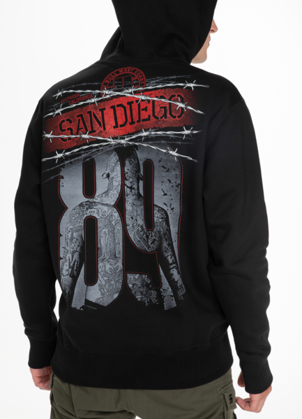 Bluza z kapturem PIT BULL "Thug life" - czarna