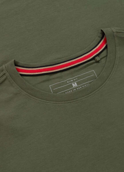 PIT BULL Slim Fit "NO LOGO" Men's T-Shirt - Olive