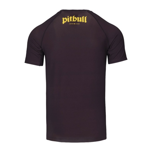 Rashguard PIT BULL "LOGO PALMS" - brązowy
