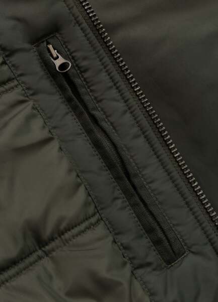 Kurtka przejściowa bejsbolówka PIT BULL "DETROIT" - ciemny zielony