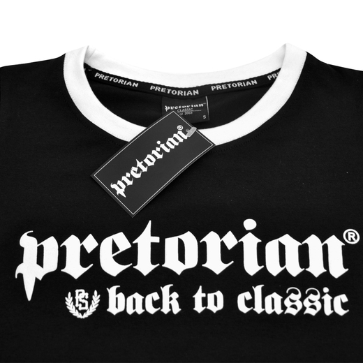 T-shirt Womans Pretorian "Back to classic" - Black