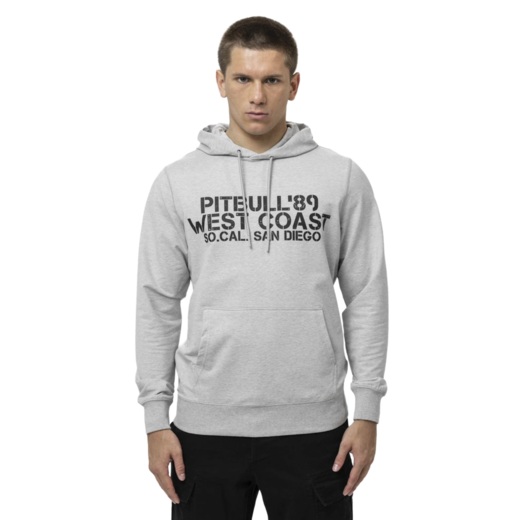 Bluza męska z kapturem PIT BULL "DRIVING" - szary