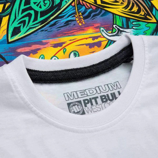 PIT BULL &quot;SURFDOG&quot; Men&#39;s T-Shirt - White